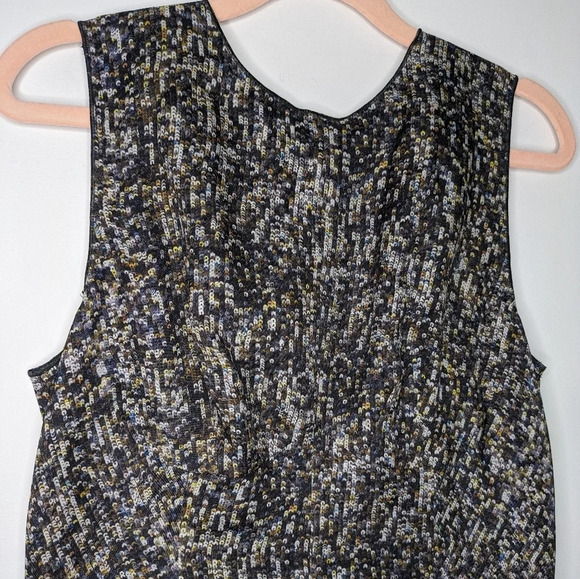 Dolce & Gabanna Midi  Sheath Dress EU 46/US M Acetate Sequin Print Silk - Picture 5 of 17